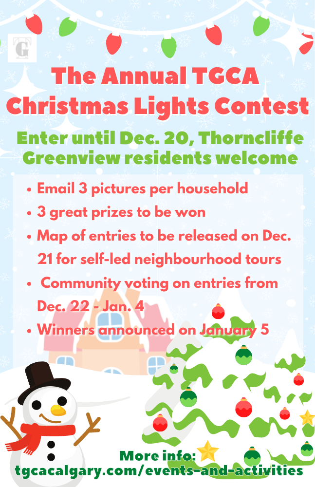 The 2021 TGCA Christmas Light Contest