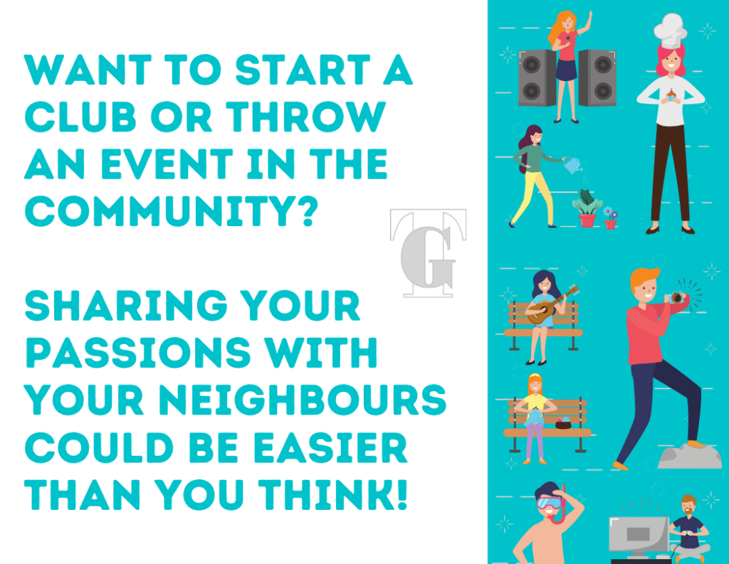 Want to start a club or league in the community?