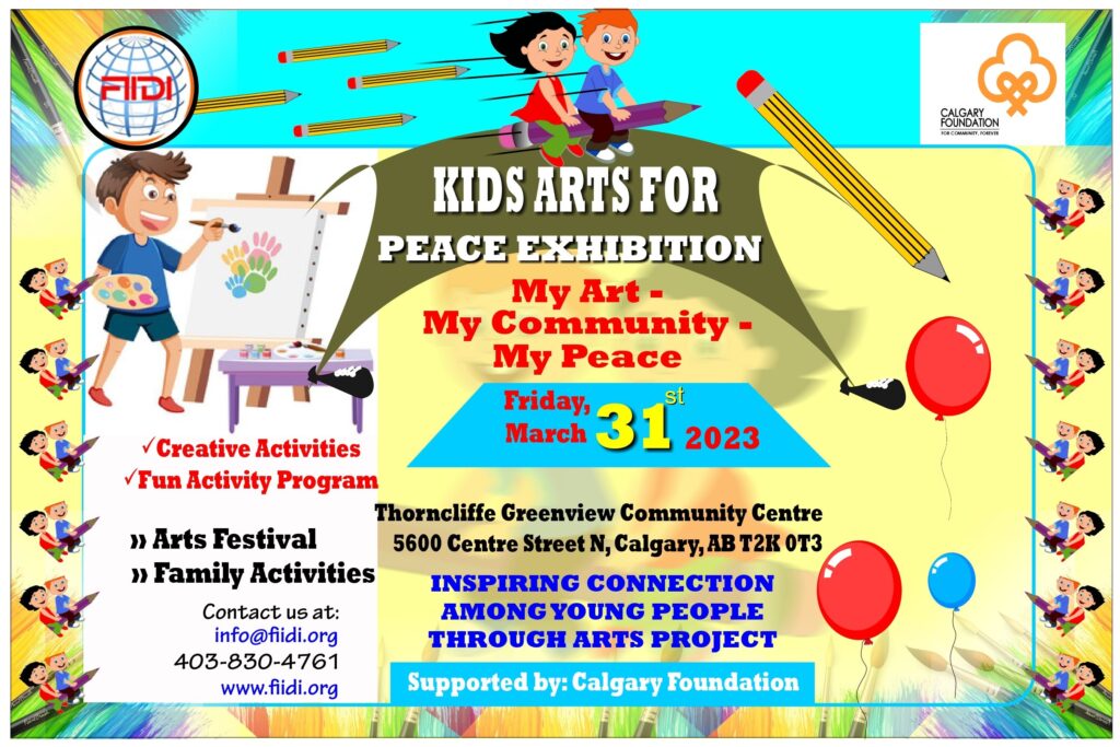 Submit your child’s art to Kids Arts for Peace Exhibition