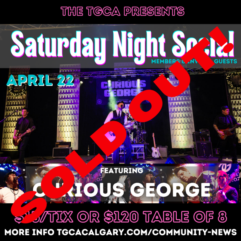 TGCA Saturday Night Social event feat. Curious George