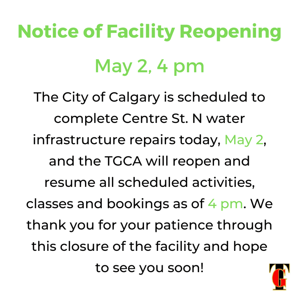 Notice of Facility Reopening | May 2, 4 pm