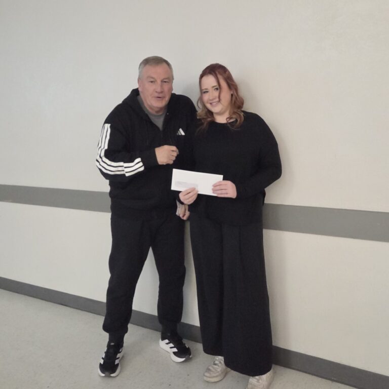 Kianna Kromm receives her 2025 TGCA scholarship. Well wishes, Kianna!