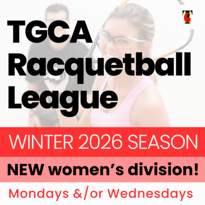 TGCA Racquetball League, Winter 2026, women’s beginner division