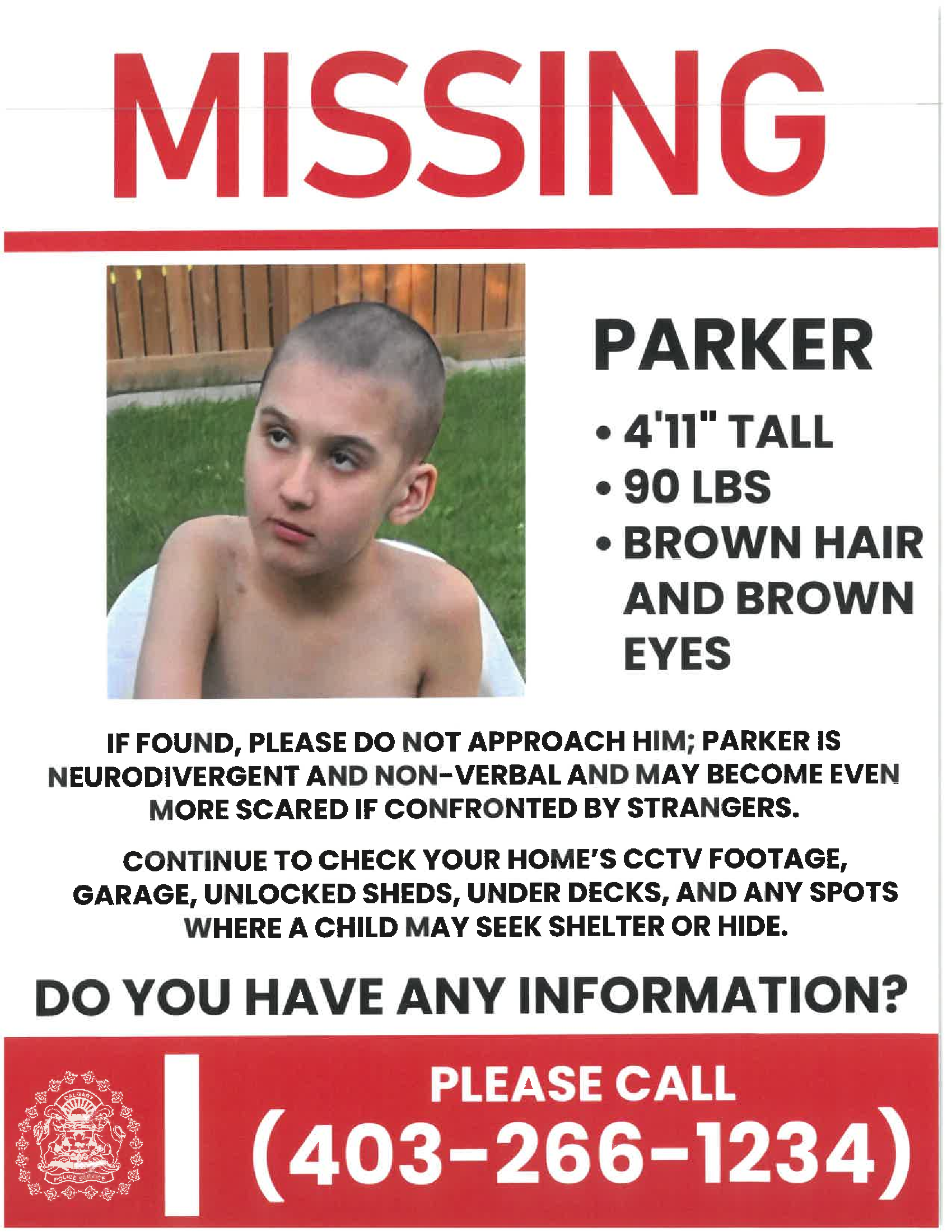 CPS update on missing child, Parker