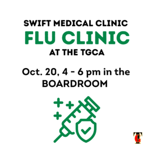 Flu Clinic at TGCA, Oct. 20